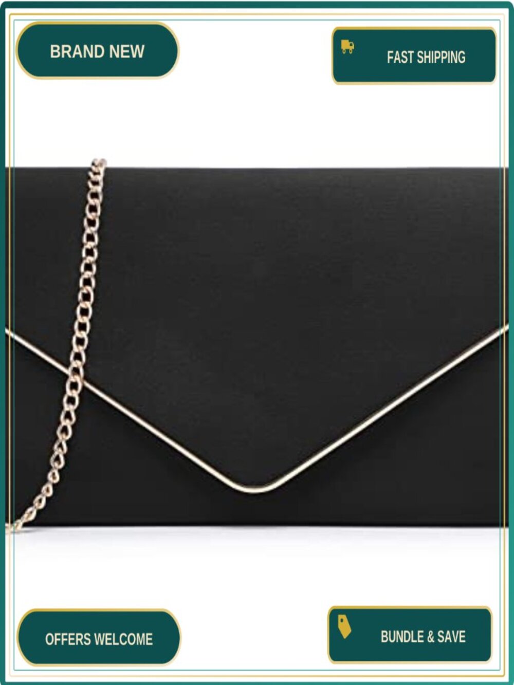 Faux Suede Clutch Purse Evening Bag Bridal Formal Handbag Removable Chain